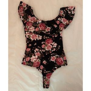 Coverstitched Off Shoulder Bodysuit